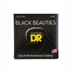 DR Black Beauties Cordes Guitare Électrique Light 9-42