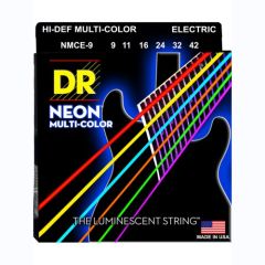 DR Hi-Def Neon Multi-Color Cordes Guitare Électrique Light 9-42