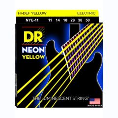 DR Hi-Def Neon Yellow Cordes Guitare Électrique Heavy 11-50