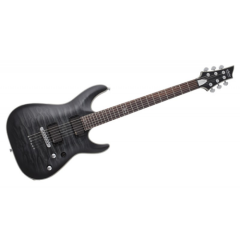 schecter guitare électrique c-1 platinum See Through Black Satin