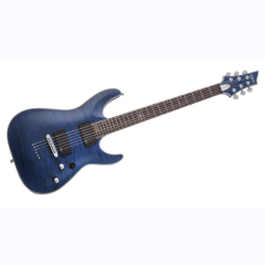 schecter guitare électrique c-1 platinum Satin Trans Midnight Blue