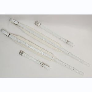 Bretelles Accordeon Hohner 120Basses  Blanches 6 Cm