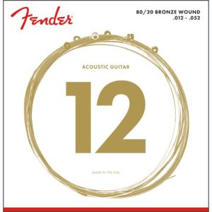 Fender 80-20 Bronze Acoustic Strings Ball End 70L .012-.052