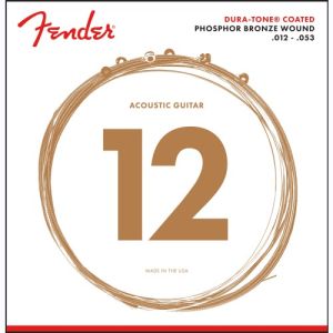 Fender 860L Phosphor Bronze Dura-Tone® Coated 12-53