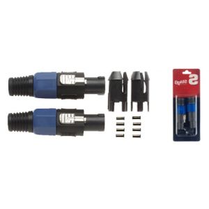 Stagg B0100H 2x fiches mâles pour haut parleur 4 broches