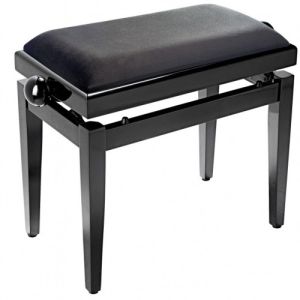 Stagg PB05 BKP SVBK Banquette de piano noir brillant