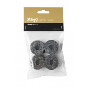 Stagg SPRF4-4 4 rondelles en feutre pour cymbale (20 mm)