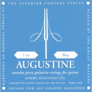 Augustine Jeu de cordes "Bleu" guitare classique Nylon clair