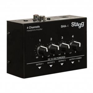 Stagg SHA-4 EU Amplificateur de casque stéréo quatre canaux