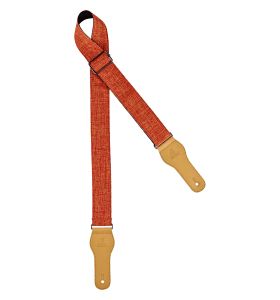 Ortega Courroie Guitare  Coton Orange