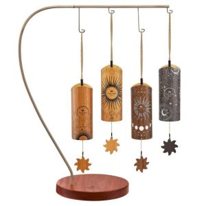 Sonic Energy CBCS4SET Set 4 Chimes Bambou Support