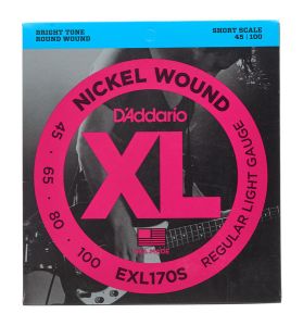 D'addario jeu de cordes EXL170S basse shortscale
