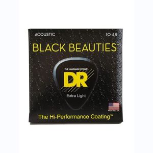 DR Black Beauties Cordes Acoustique Extra Light 10-48