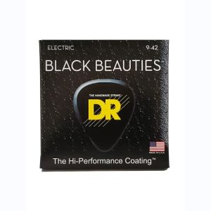 DR Black Beauties Cordes Guitare Électrique Light 9-42