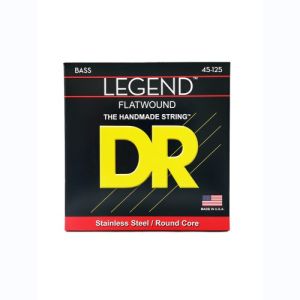 DR Legend Polished Flatwound Cordes Basse 5 Cordes Medium 45-125