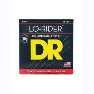 DR Lo-Rider Stainless Steel Cordes Basse 5 Cordes Medium À Heavy 45-130