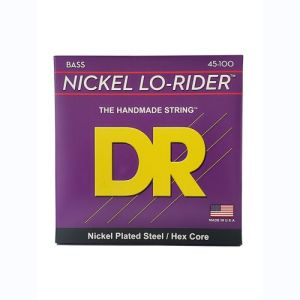 DR Nickel Lo-Rider Nickel Plated Cordes Basse Light À Medium 45-100