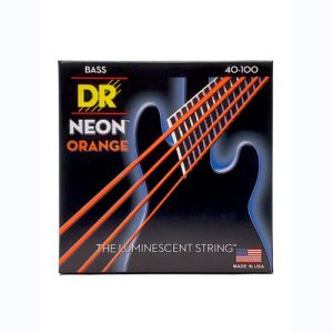 DR Hi-Def Neon Orange Cordes Basse Light 40-100