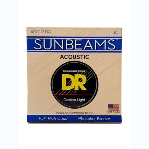 DR Sunbeam Phosphor Bronze Cordes Acoustique Custom Light 11-50