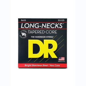 DR Long Necks Tapered Stainless Steel Cordes Basse 6 Cordes Medium 30-125