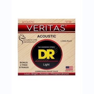 DR Veritas Coated Core Technology Cordes Acoustique Light 12-54
