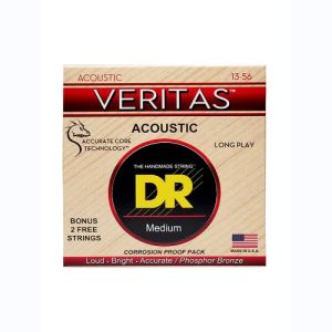 DR Veritas Coated Core Technology Cordes Acoustique Medium 13-56
