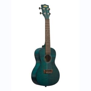 Kala Exotic Mahogany, Concert Transparent Blue, livré avec housse