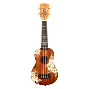 Kala Maori Hibiscus Mahogany Soprano motif Voyage