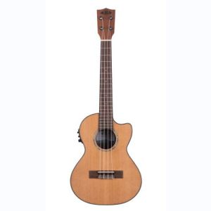 Kala Solid Cedar Top Acacia, Tenor Cutaway électro-acoustique, livré avec housse