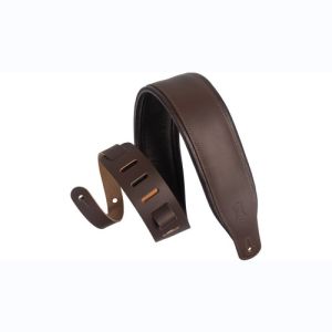 Levy's Sangle cuir  rembourréeavec rebord de confort Dark Brown