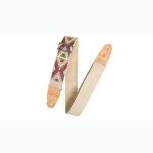 Levy's Sangle vegan en chanvre avec embout en liège renforcé Design 002