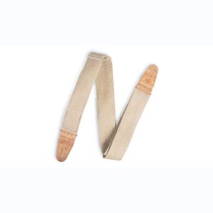 Levy's Sangle vegan en chanvre avec embout en liège renforcé Naturel