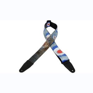 Levy's Sangle polyester embout cuir avec motifs Design 005