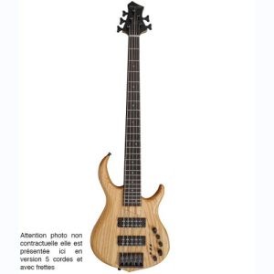 Marcus Miller basse électrique M5 Swamp Ash-4 NT Naturel Fretless V2.0