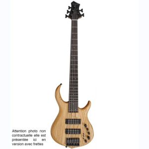 Marcus Miller basse électrique M5 Swamp Ash-5 NT Naturel Fretless V2.0
