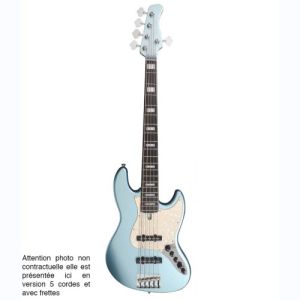 Marcus Miller jazz bass V7 Alder-4 LPB Fretless V2.0 Lake Placid Blue