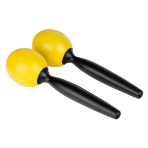 Nino 575Y Maracas Plastique Ronds Med Jaune