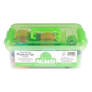 Nino SET56 Lot 16 Maracas Shaker Avec Boite