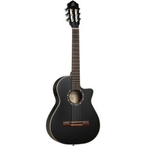 Ortega -34 Guitare 3/4 Epicea, Eq, Noir RCE125SBK