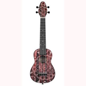Pack Ukulele Soprano Keiki Rouge