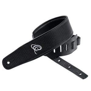 Ortega Courroie Guitare Cuir Black Braid