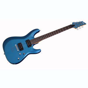 schecter guitare électrique c-6 deluxe Satin Metallic Light Blue