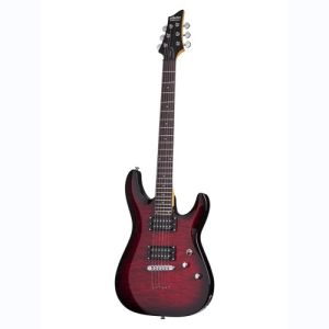 Schecter C-6 Plus See Thru Cherry Burst