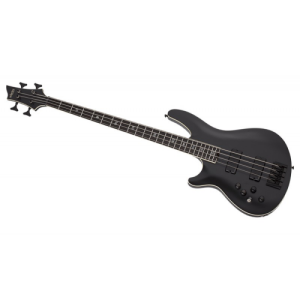 schecter basse électrique c-4 sls elite evil twin gaucher Satin Black