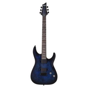schecter Omen Elite 6  See Thru Blue Burst