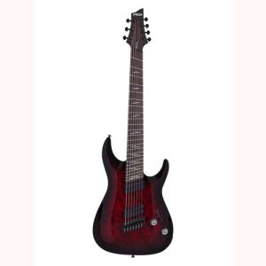 Schecter Omen Elite 7 Multi-scale Black Cherry Burst