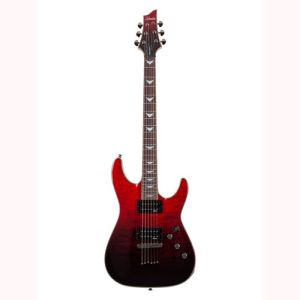 Schecter Omen Extreme-6 Blood Burst Black Red Fade
