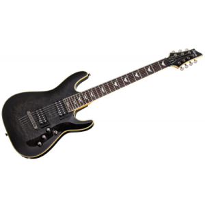 schecter guitare électrique omen extreme-7 See Through Black