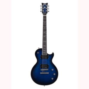 Schecter Solo-II Supreme See Thru Blue Burst