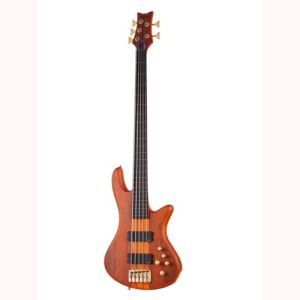Schecter Stiletto Studio 5 Fretless gaucher Honey Satin